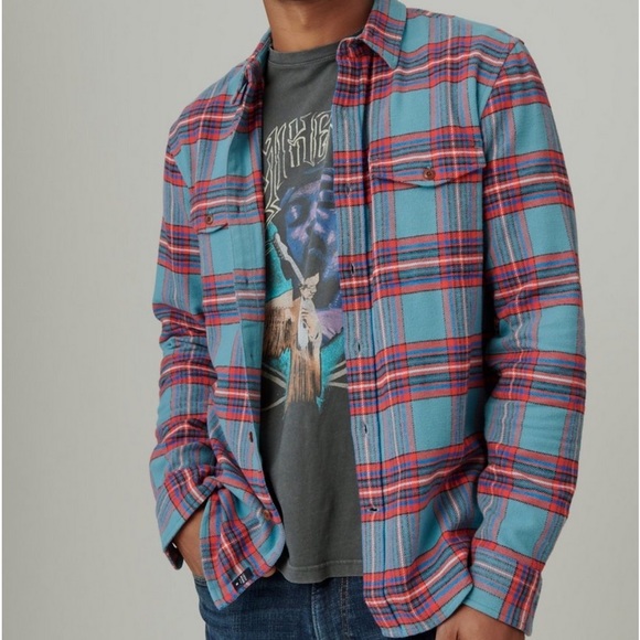 Lucky Brand mens plaid shirt - Picture 2 of 6